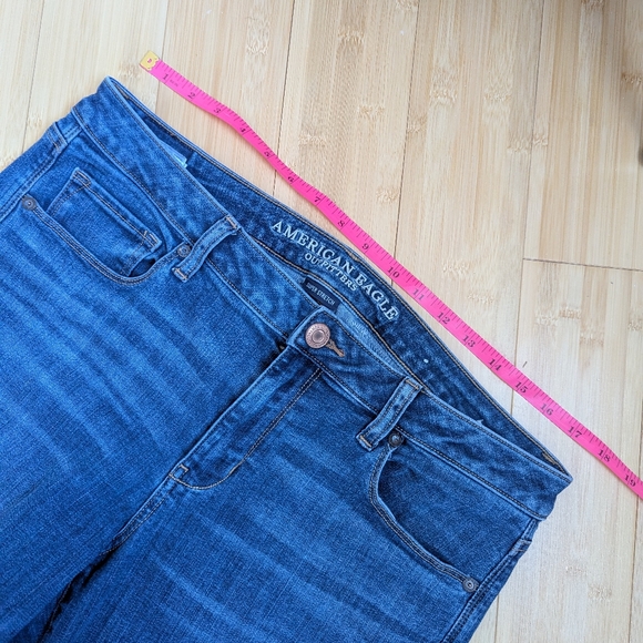 AMERICAN EAGLE OUTFITTERS Skinny Kick Jeans Size 14 Long - Picture 3 of 15